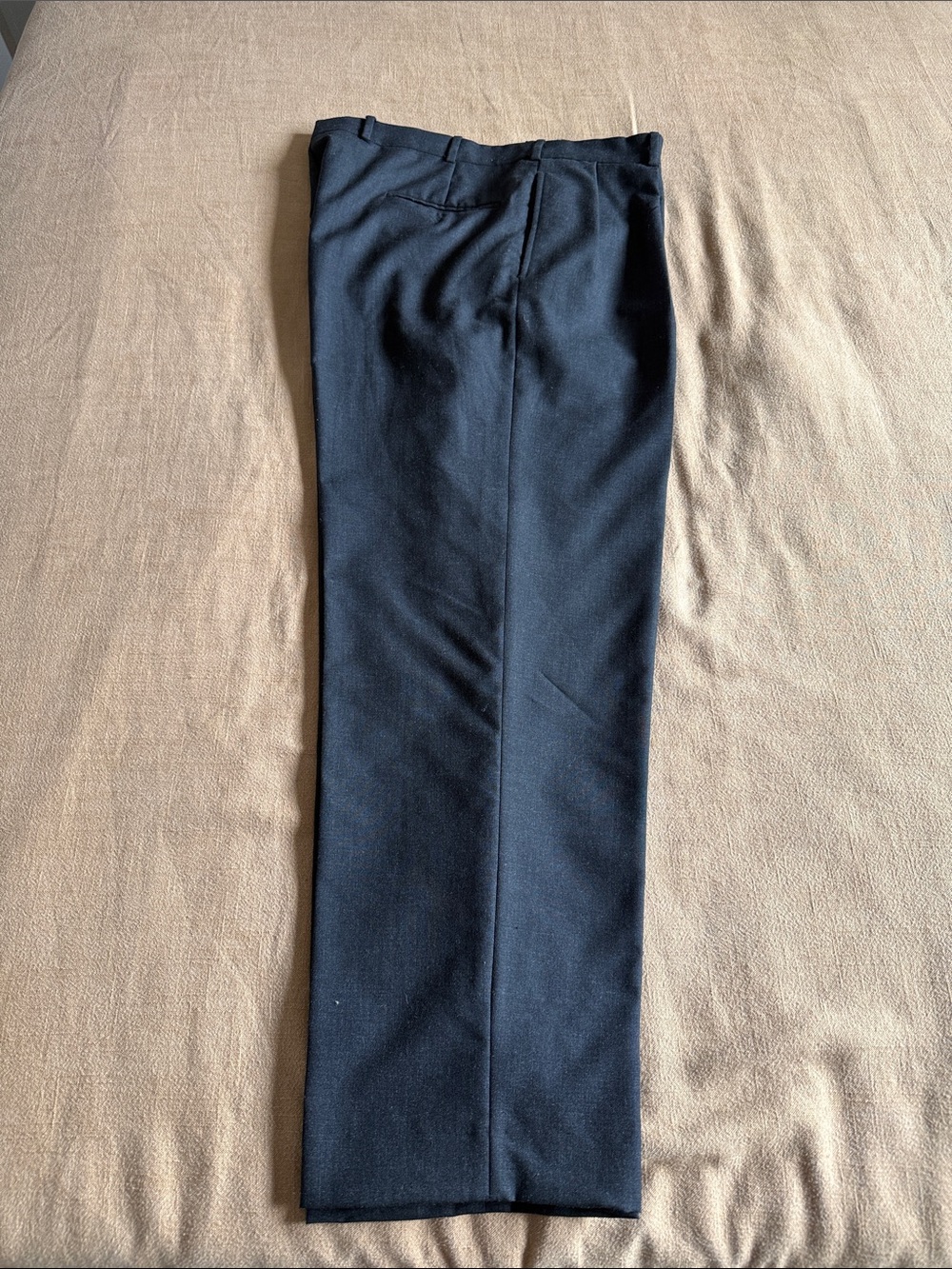 Double Front Pleated Charcoal Grey Dress Pants